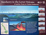 Deschutes National Forest - Newberry Crater - Paulina Peak - Sign - Flies