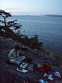 Kayaking Lummi Island - DNR Campsite - Dinner - Laura