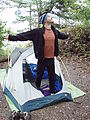 Kayaking Lummi Island - DNR Campsite - Geoff - In the Morning - Tent