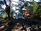 Kayaking Lummi Island - DNR Campsite - Geoff - Tent