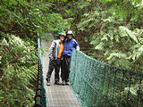 Juan de Fuca Marine Trail - Suspension Bridge - Geoff, Laura