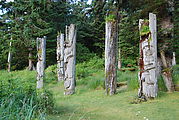 Anthony Island - Ninstints - SGang Gwaay - Native Ruins - Totem Poles