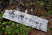 Sign: "Haida Canoe"