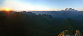 High Rock Lookout Hike - Sunset - Mt. Rainier