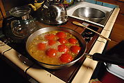 Cedar Creek Treehouse - Cooking Dinner