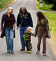 Walking to Beach - Corrie - Mason - Winslow - Carrie