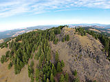 Aerial - Bodie Mountain - Sportsmobile - Summit