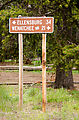 Haney Meadow - Sign: "Ellensburg", "Wenatchee"