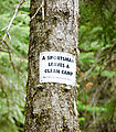 Naneum Ridge - Sign - A Sportsman Leaves a Clean Camp