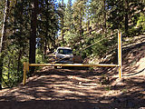 Schnebly Road - Locked Gate - Sportsmobile