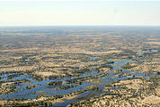 Botswana - Flight to Moremi - View from the air