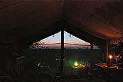 Botswana - Moremi - Xakanaxa Camp - Sunset - Tent