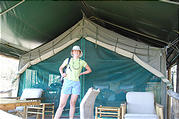 Botswana - Moremi - Xakanaxa Camp - Tent - Laura