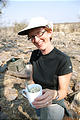 Botswana - Savute - Baobob - Laura - Making Yogurt