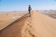 Namibia - Namib Dunes — Climbing "Big Daddy", aka "Crazy Dune" - Laura