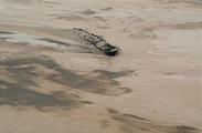 Namibia - Swakopmund - Flight - Shipwreck, now inland, from the air