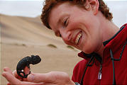 Namibia - Swakopmund - Tommy's Tour - Dunes - Chameleon - Laura