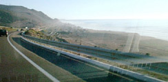 Driving to Ensenada - View of Coast from Road