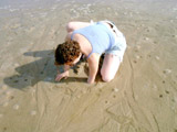San Felipe - Tracey Digging for Clams