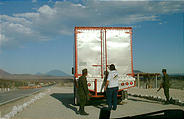 Windshield Camera Photo - Military Checkpoint - Baja California, Mexico