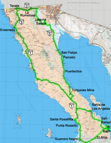 baja2009 map