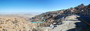 La Rumorosa - Curvy Switchbacks - Pipeline Construction