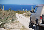 Road to Playa Morro Blanco and Punta Ballena on Bahía San Rafael