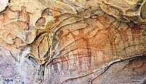 20120510 1057 P51ZC - Baja - Mesa el Carmen - Cave - Cave Paintings - Pictographs