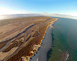 Percebu - Sand Island - Beach (aerial photo)