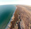 Percebu - Sand Island - Beach (aerial photo)