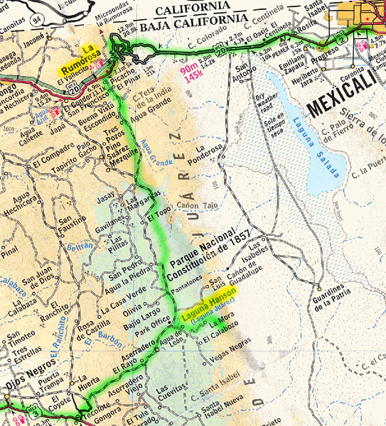 Map - San Isidoro & Petroglyph Park Loop