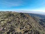 Baja - East Edge of Sierra de Juárez - Viewpoint - Campsite - East of Laguna Hanson - Looking East over Laguna Salada - Aerial