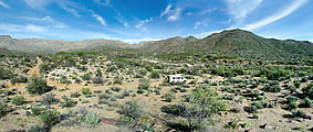 Baja - Sierra San Miguel - Road - Sportsmobile - El Bateque - Palms in the Distance