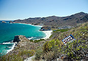 20160309 112803 P6MO9 - Baja - Ensenada San B - Sign - Bereda a la Playa El Checo - Beach