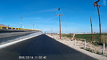 Baja - Road - Downed Power Line Hanging Low over Bridge - Bypass