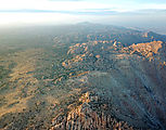 Baja - Sierra de Juarez - Aerial - Campsite - Laguna Salada View