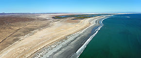 Vizcaino - Campo Rene - Bahia de Ballenas - Aerial - Beach