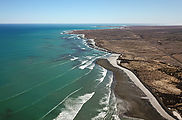 Vizcaino - Campo Rene - Bahia de Ballenas - Aerial - Beach