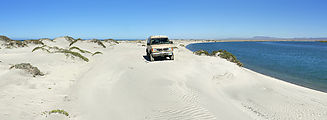 Vizcaino - Punta Abreojos - Estero la Bocana - Sand Bar - Beach - Estuary