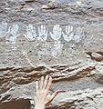 La Trinidad Rock Art - Handprints - Pictographs