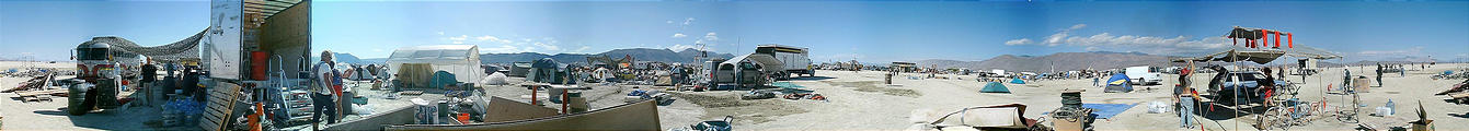 Day 1 Panorama: Disassembling Camp