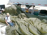 Attempting to Make Bus Shade Structure Using Parachute