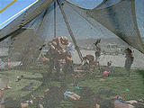 Grass Picnic Lunch from Outside