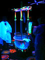 Glowing Spinning Painter at Camp Blacklight