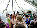 Bev & Stuart's Wedding - Ceremony Audience on Grass (photo by Laura)