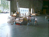 Packing Bikes in Warehouse