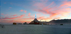 Sunset at The Man (panorama) (Aug 25, 7:55 PM)