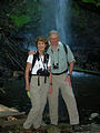 Rincón de la Vieja - Hike - Waterfall - Dottie Ken (photo by Dottie) (Dec 31, 2005)