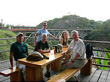 Restaurant Cuenca - Esteban Geoff Laura Liz Ken (photo by Dottie) (Jan 1, 2005)