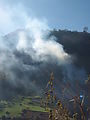 Trip to Fuentes Georginas - Hot Springs - We're getting close: we see steam!